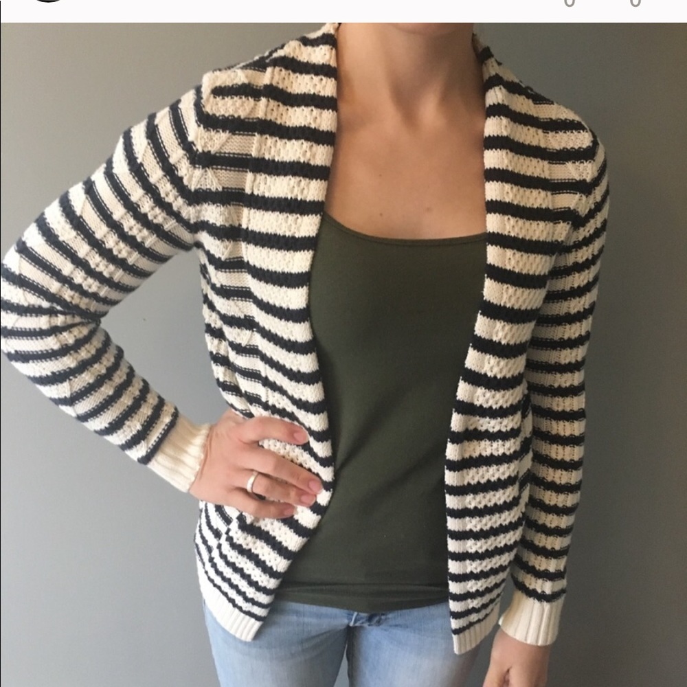 Banana Republic Striped Cardigan